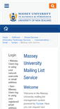 Mobile Screenshot of lists.massey.ac.nz