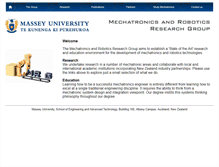 Tablet Screenshot of mechatronics.massey.ac.nz